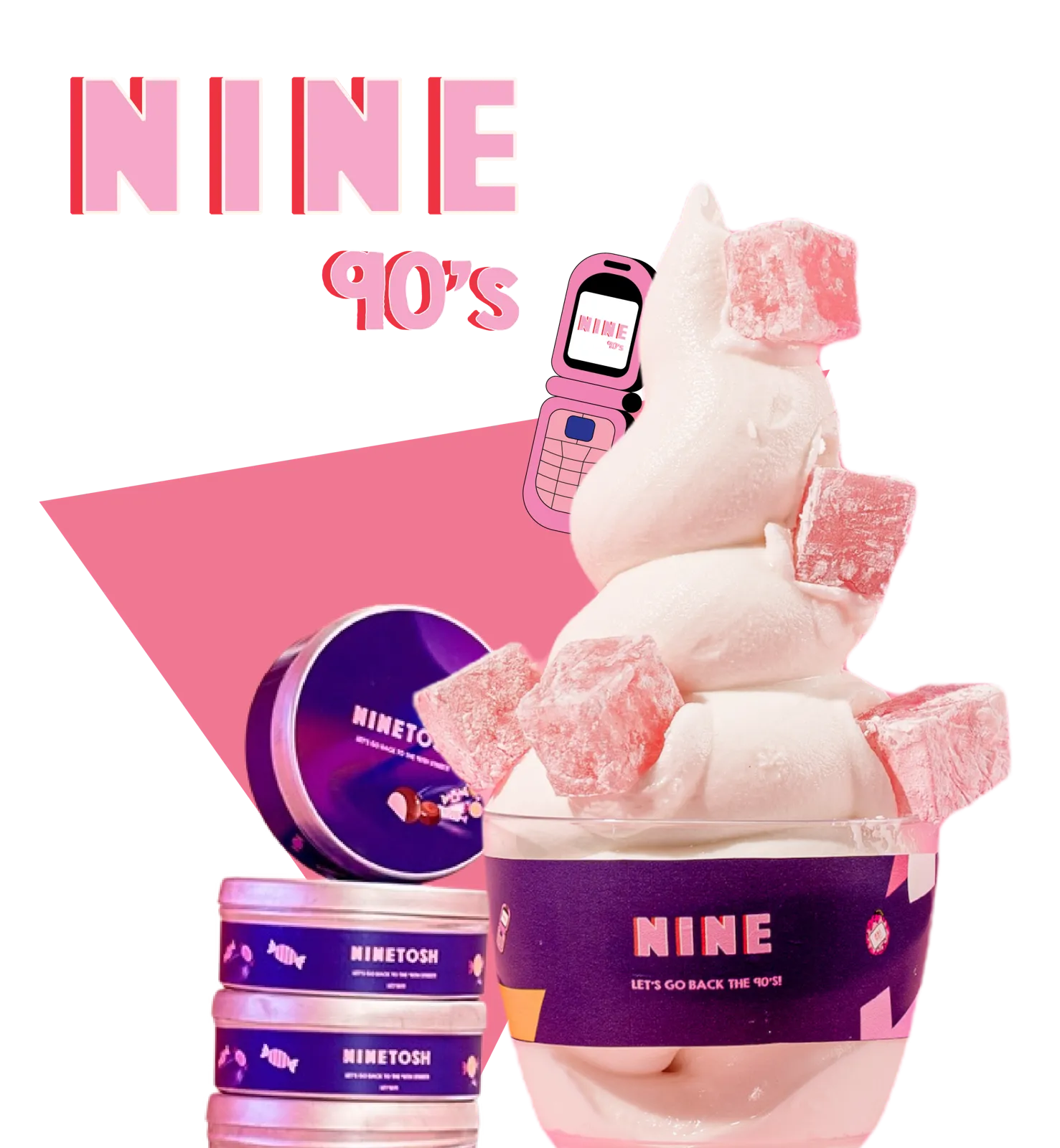 NINE ice cream brand campaign
